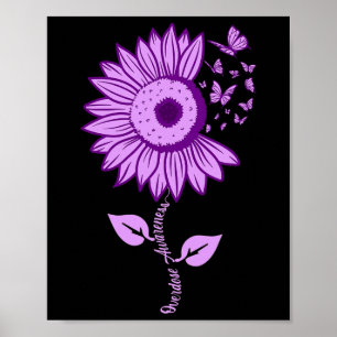 Poster Sensibilisation à la surdose Ruban Violet Toxicoma
