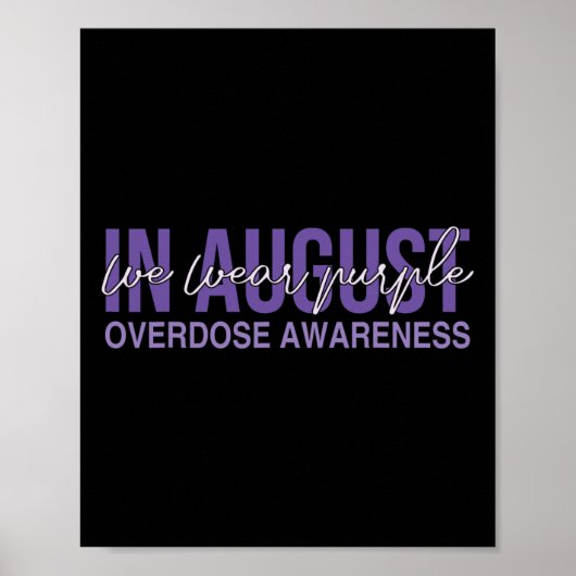 Poster Sensibilisation à la surdose suffisante pour mettr (Devant)