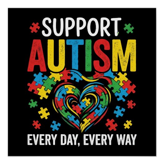 Poster Sensibilisation à l'autisme (Devant)