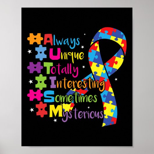Poster Sensibilisation à l'autisme 1  (Devant)