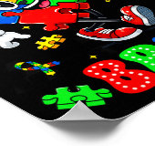 Poster Sensibilisation à l'autisme 67 six sept bruh puzzl (Coin)