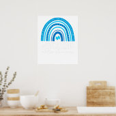 Poster sensibilisation à l'autisme arc-en-ciel (Cuisine)