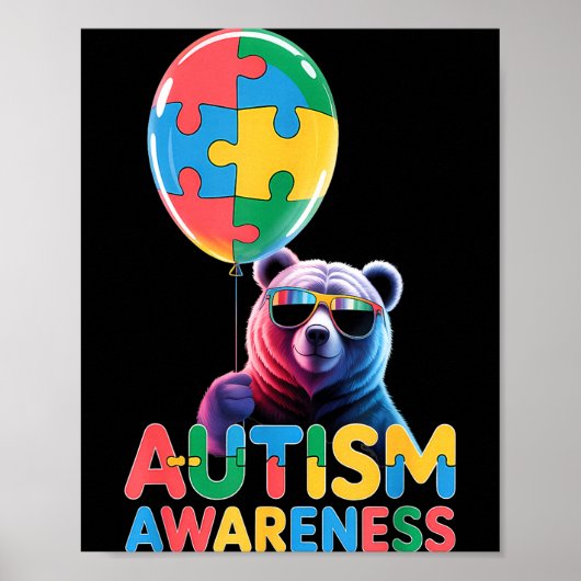 Poster Sensibilisation à l'autisme autistique  (Devant)