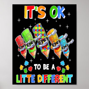 Poster Sensibilisation à l'autisme Dabbingcrayon C'est Ok