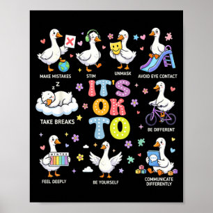 Poster Sensibilisation à l'autisme Pour être différent Si