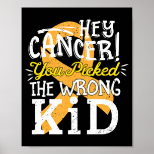 Poster Sensibilisation à l'enfance au cancer Survivant Wr