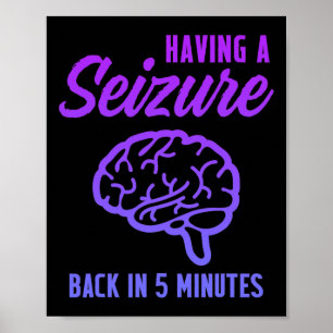 Poster Sensibilisation à l'épilepsie Avoir saisi Epilepti