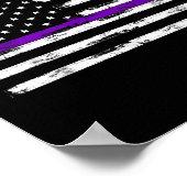 Poster Sensibilisation à l'épilepsie Drapeau américain Ep (Coin)