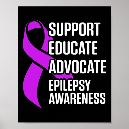 Poster Sensibilisation à l'épilepsie Éduquer Guerrier Épi (Devant)