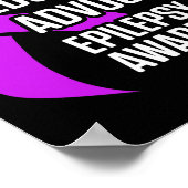 Poster Sensibilisation à l'épilepsie Éduquer le guerrier (Coin)