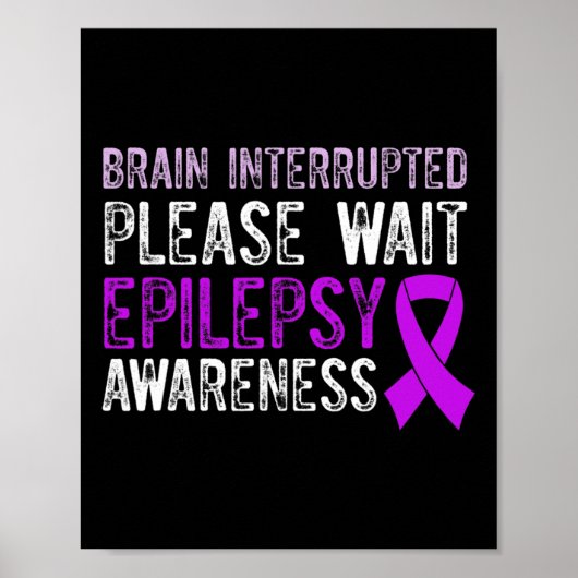 Poster Sensibilisation à l'épilepsie Guerrier épileptique (Devant)