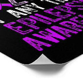 Poster Sensibilisation à l'épilepsie Guerrier épileptique (Coin)