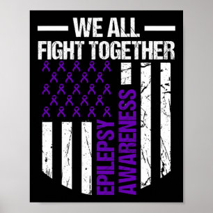 Poster Sensibilisation à l'épilepsie Guerrier épileptique