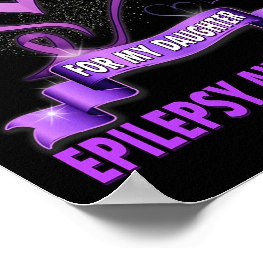 Poster Sensibilisation À L'Épilepsie Je Porte Du Violet P (Coin)