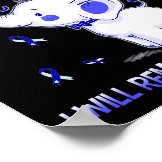 Poster Sensibilisation à l'hydrocéphalie Eléphant (Coin)