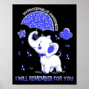 Poster Sensibilisation à l'hydrocéphalie Eléphant