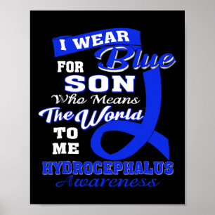 Poster Sensibilisation À L'Hydrocéphalie - Je Porte Du Bl