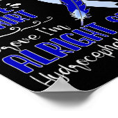 Poster Sensibilisation à l'hydrocéphalie Mon combat (Coin)