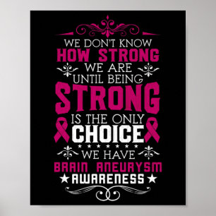 Poster Sensibilisation à l'neurysme cérébral fort Chirurg