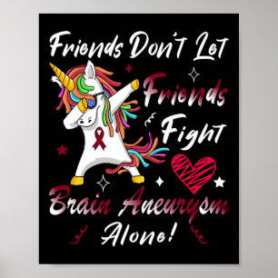 Poster Sensibilisation à l'neurysme cérébral Unicorne Bur
