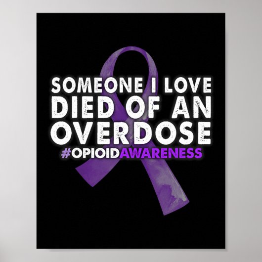 Poster Sensibilisation à l'overdose Quelqu'un que j'aime (Devant)