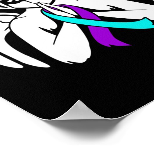 Poster Sensibilisation Angel Ribbon Happy Support Graphiq (Coin)