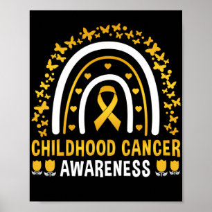 Poster Sensibilisation au cancer chez les enfants Arc-en-