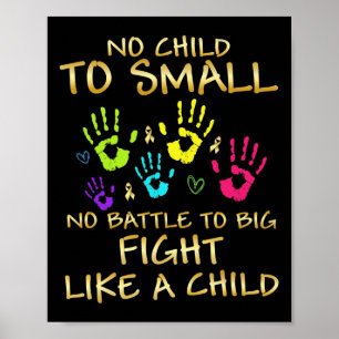 Poster Sensibilisation au cancer chez les enfants Cadeaux