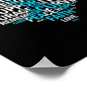 Poster Sensibilisation au cancer de la prostate Éclair Ri (Coin)