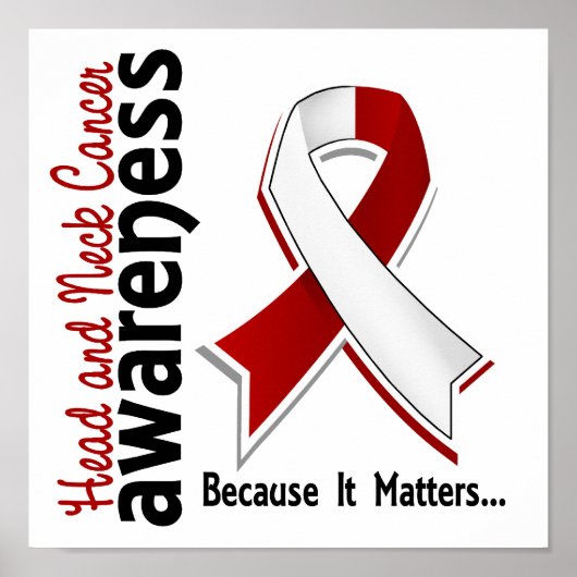 Poster Sensibilisation au cancer de la tête et du cou 5 (Devant)