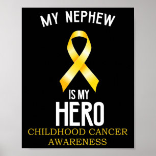Poster Sensibilisation au cancer de l'enfance Mon neveu e