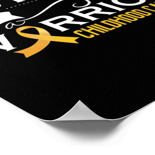 Poster Sensibilisation au cancer de l'enfance Soeur d'un  (Coin)