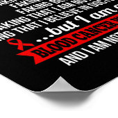 Poster Sensibilisation au cancer du sang - Oui Je suis en (Coin)