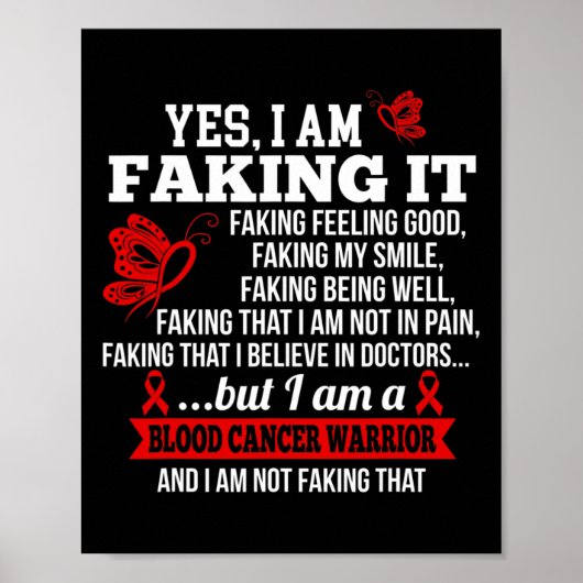 Poster Sensibilisation au cancer du sang - Oui Je suis en (Devant)