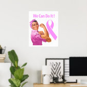 Poster Sensibilisation au cancer du sein (Bureau à domicile)