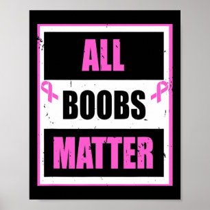 Poster Sensibilisation au cancer du sein Amusant Tous les