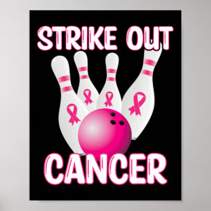 Poster Sensibilisation au cancer du sein - Bowling Pink