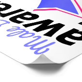 Poster Sensibilisation au cancer du sein chez les hommes (Coin)