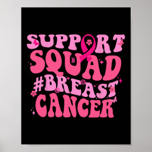 Poster Sensibilisation au cancer du sein Équipe de soutie