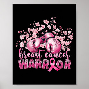 Poster Sensibilisation au cancer du sein Gants en boîte r