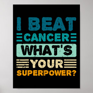 Poster Sensibilisation au cancer du sein Je bat le cancer