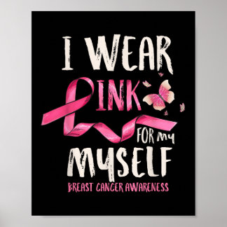 Poster Sensibilisation au cancer du sein Je porte le rose