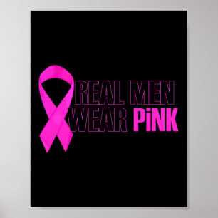 Poster Sensibilisation au cancer du sein Les vrais hommes