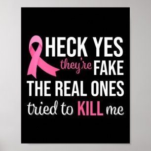 Poster Sensibilisation au cancer du sein Pink Ribbon Mama