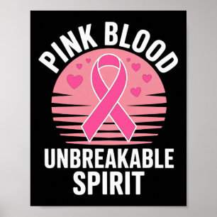 Poster Sensibilisation au cancer du sein rose octobre. Da