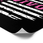 Poster Sensibilisation au cancer du sein Ruban rose Survi (Coin)