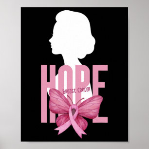 Poster Sensibilisation au cancer du sein Soutien rose Can