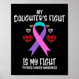 Poster Sensibilisation au cancer Le combat de ma fille es