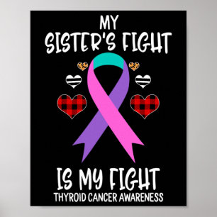 Poster Sensibilisation au cancer Le combat de ma soeur es