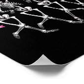 Poster Sensibilisation au cancer Squelette Danser Coûts d (Coin)